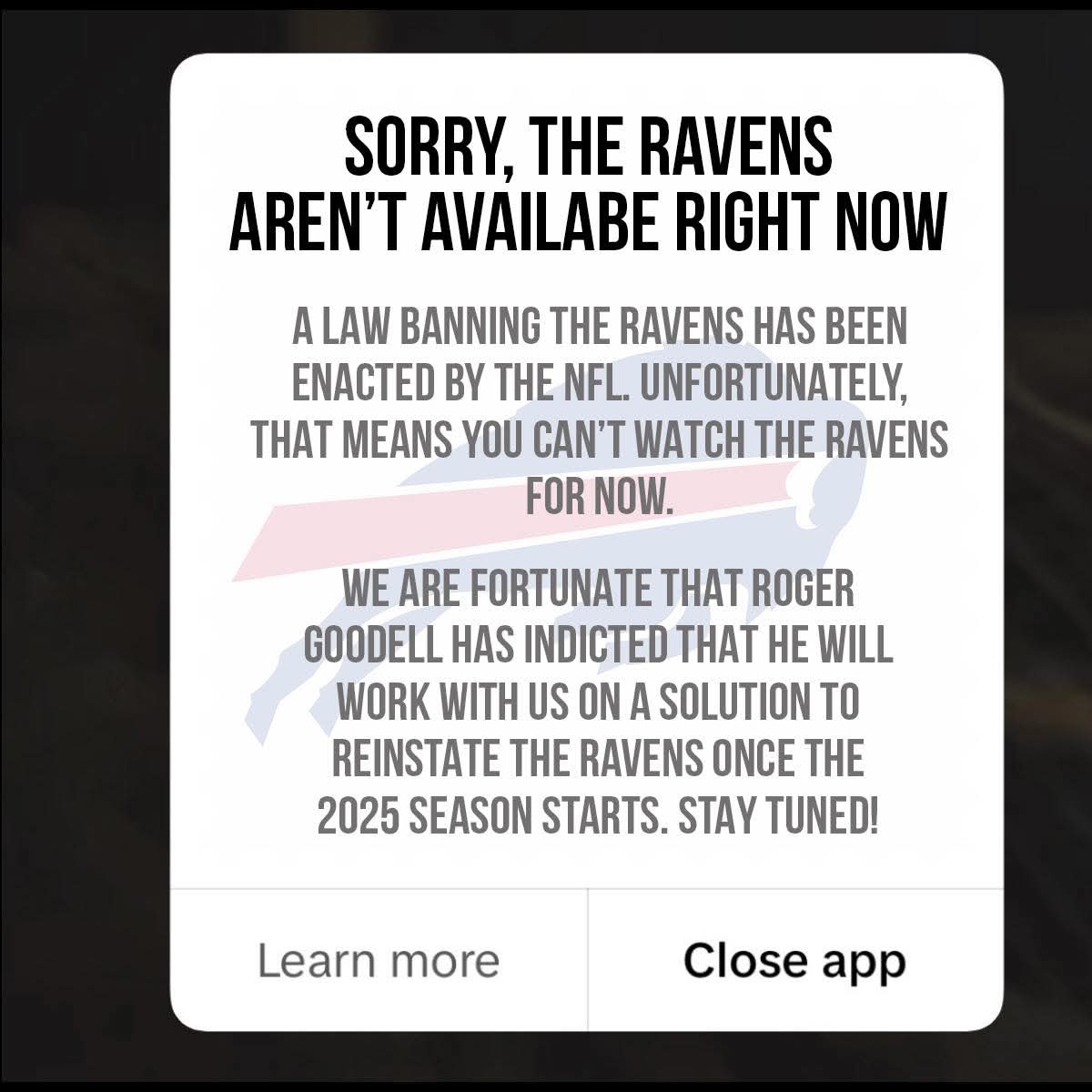 😂💀 <a href="/BuffaloBills/">Buffalo Bills</a>