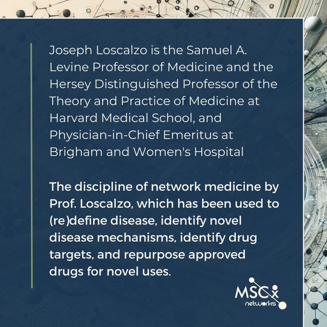 🌟 We’re thrilled to introduce another incredible lecturer at the 10th MSCX! #mscx25

🎓 Meet Joseph Loscalzo, Prof. at <a href="/Harvard/">Harvard University</a> Medical School and  pioneer of network medicine w/ groundbreaking work redefining diseases, uncovering mechanisms, and repurposing drugs.