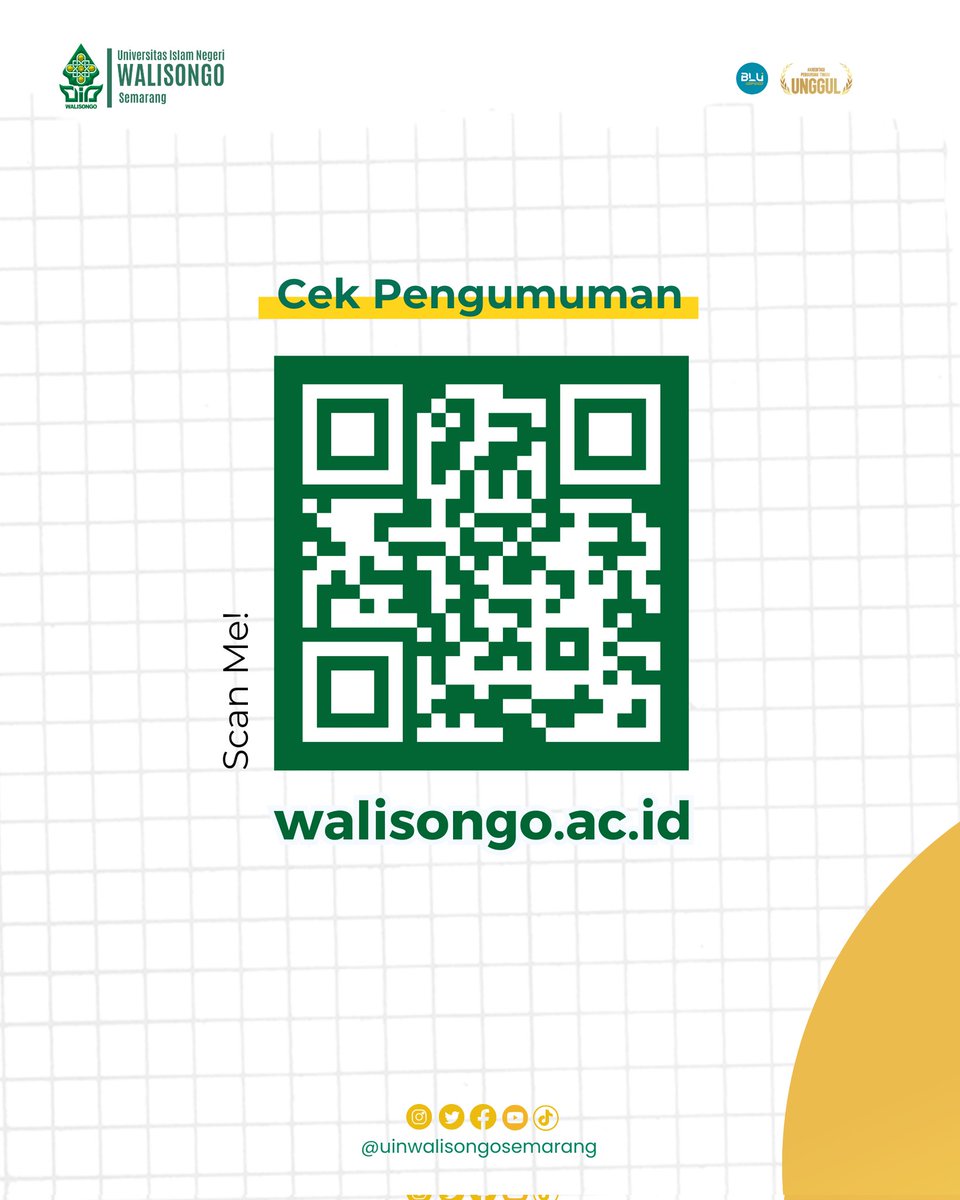 Sob #ScholarshipFighter info penting Beasiswa Bank Indonesia 2025 sudah dibuka nihhh..
Pendaftaran hanya sampai 24 Januari 2025. Yukk gerceppp daftarrrrrr

#walisongoinfo
#scholarship
#bankindonesia
#uinwalisongounggul
#uinwalisongosemarang
