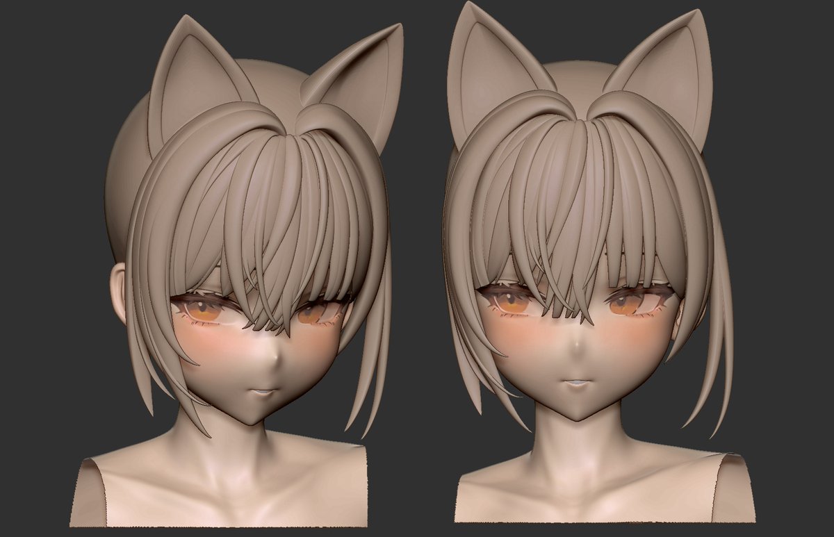 #アズールレーン #AzurLane #zbrush 
wip🐱