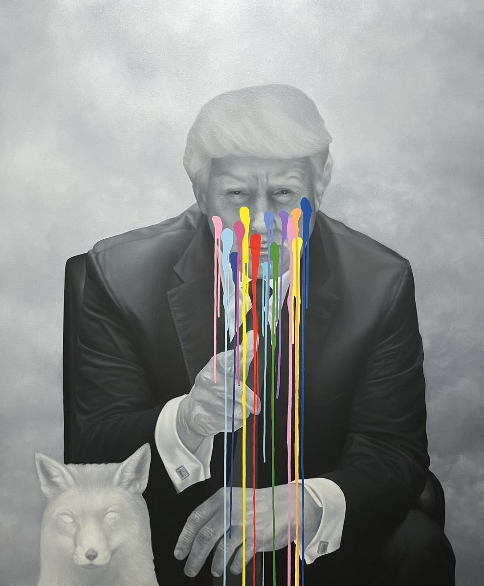‘The Stable Genius’ Season 2  #DonaldTrump #Trump #USA 
Oil and Acrylic on canvas, Size 150x180 cm.
Painting (2018)
#jittagarnkaewtinkoy