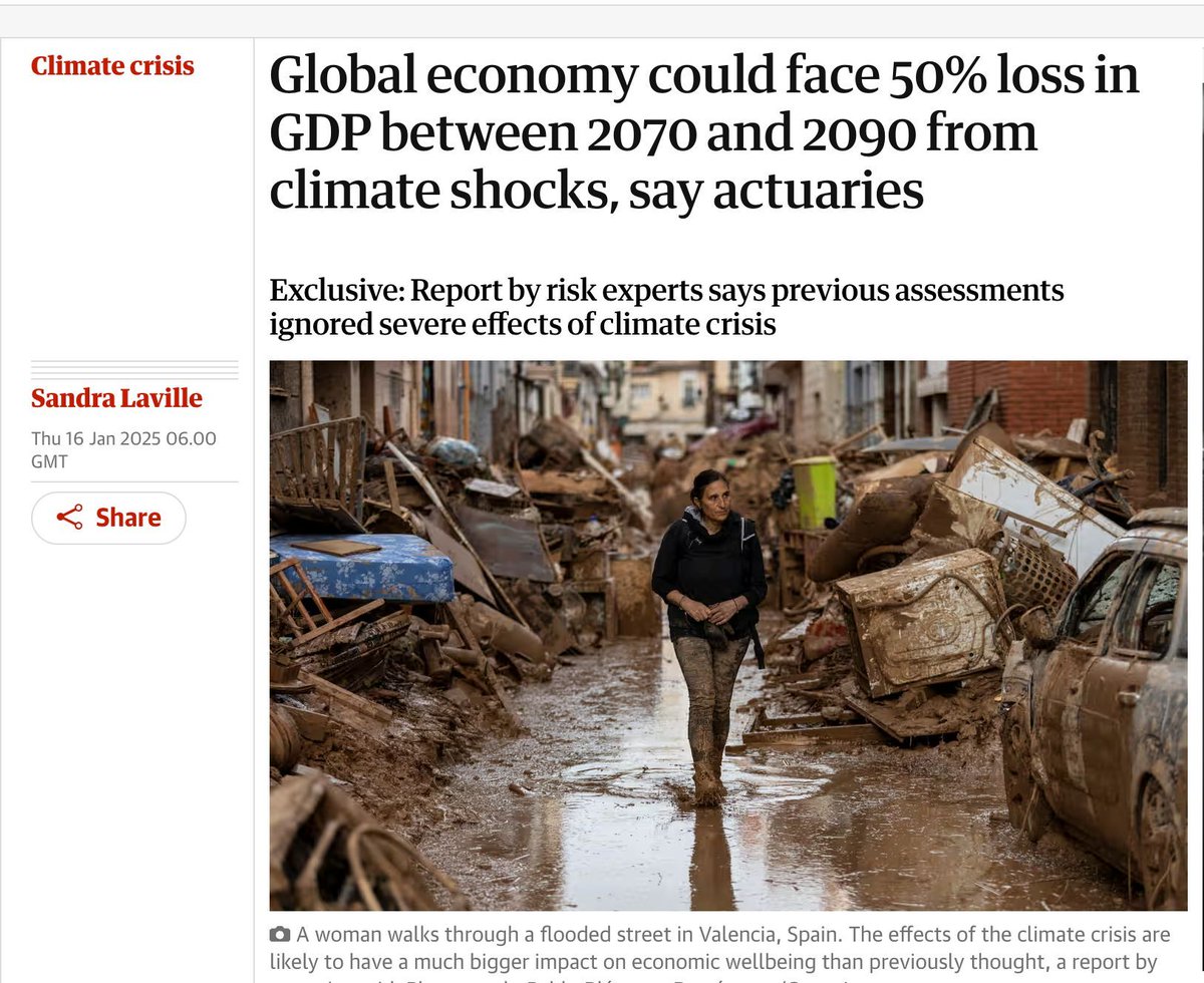 4 BILLION DEATHS ... but not enough to make headlines.

An urgent appeal from Wayland Prison 

chuffed.org/project/rev21?… 

"At 3C or more of heating by 2050, there could be more than 4 billion deaths, significant sociopolitical fragmentation worldwide, failure of states (with