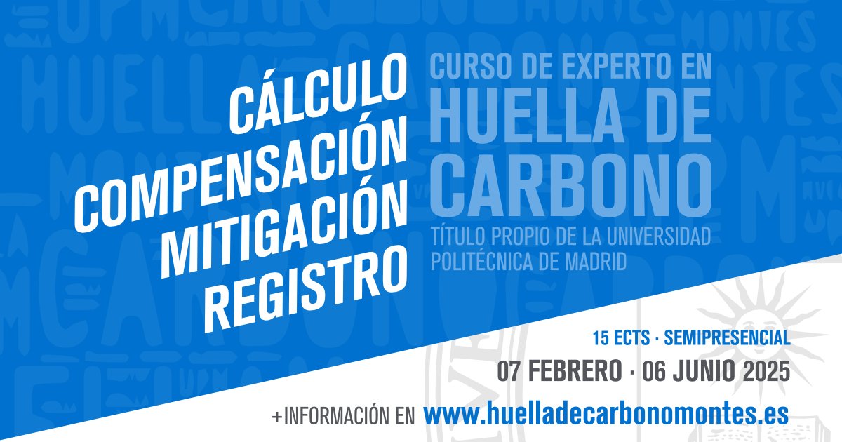 Sergio Alvarez (@srgalvarez) on Twitter photo 🌍 ¿Listos para liderar la acción climática? Únete al Curso Experto en Huella de Carbono de <a href="/La_UPM/">Universidad Politécnica de Madrid</a> y conviértete en experto en sostenibilidad. ¡Inscripciones abiertas! #Sostenibilidad #HuellaDeCarbono #UPM
Más info en: upm.es/Estudiantes/Es… 🌍 ¿Listos para liderar la acción climática? Únete al Curso Experto en Huella de Carbono de <a href="/La_UPM/">Universidad Politécnica de Madrid</a> y conviértete en experto en sostenibilidad. ¡Inscripciones abiertas! #Sostenibilidad #HuellaDeCarbono #UPM
Más info en: upm.es/Estudiantes/Es…