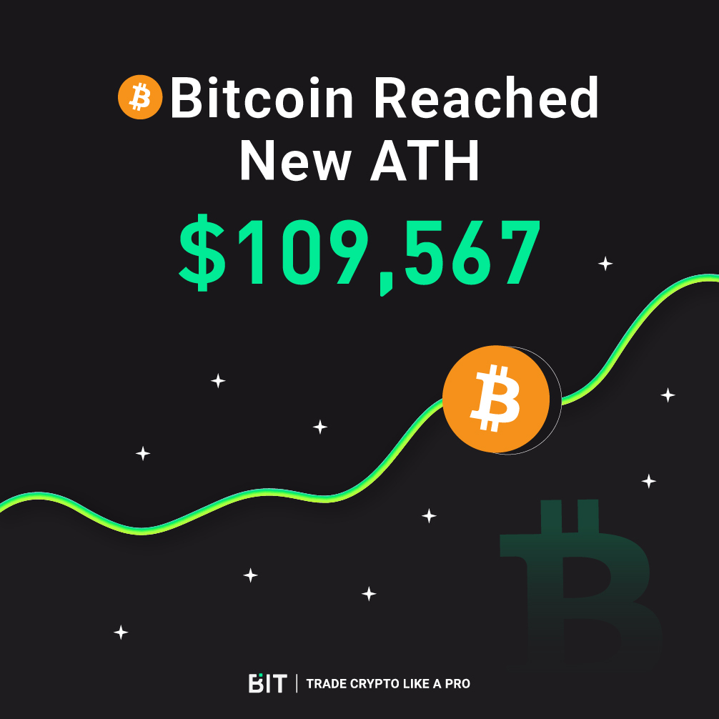 Bitcoin reached a new ATH above $109K 🚀 #BTC #BTCATH