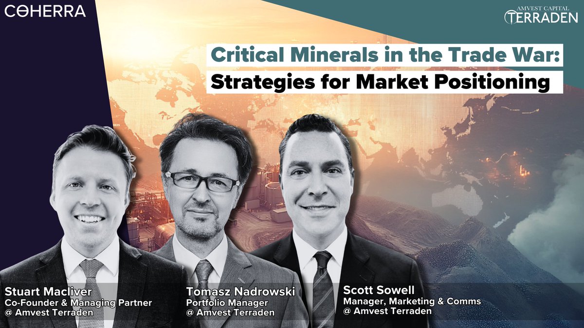 📅 𝗗𝗮𝘁𝗲: 𝗙𝗲𝗯 𝟰
⏰ 𝗧𝗶𝗺𝗲: 𝟭𝟬𝗔𝗠 𝗘𝗧

Critical minerals are reshaping global power dynamics. 
Don’t miss Amvest’s webinar to learn how to navigate this evolving market. 🌍📈 

𝗠𝗼𝗿𝗲 𝗶𝗻𝗳𝗼 𝗮𝗻𝗱 𝗿𝗲𝗴𝗶𝘀𝘁𝗿𝗮𝘁𝗶𝗼𝗻 𝗵𝗲𝗿𝗲: t.ly/iFMA_