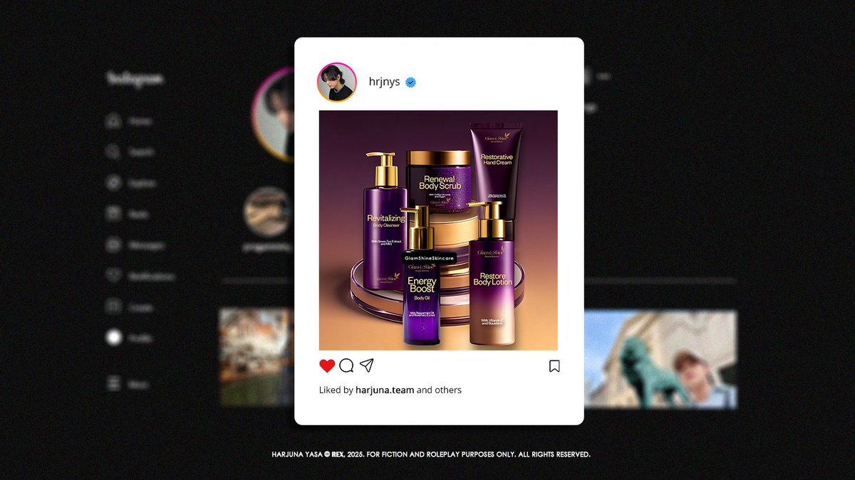 ⠀ㅤㅤ 
𝑰𝑵𝑺𝑻𝑨𝑮𝑹𝑨𝑴
——————
#HARJUNA_LEE x #GSSkinClinic

Kegiatan indoor dan outdoor, jadwal yang padat dan rutinitas yang gak ada hentinya, kadang bikin kulit gue ikutan stress. Terlebih, kulit gue cukup sensitif dan gue akan memasuki usia 35 di tahun ini ... 𝙢𝙤𝙧𝙚
 ⠀