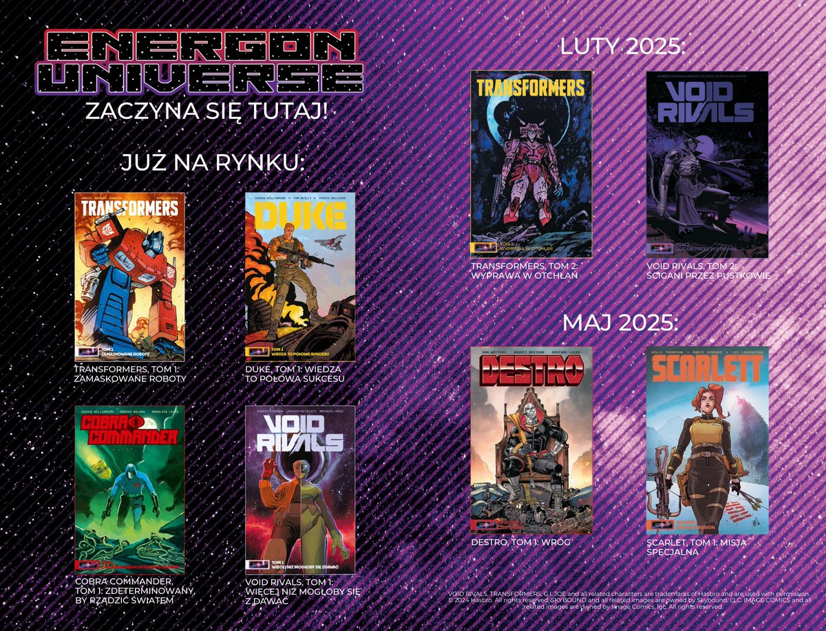 NAGLECOMICS's tweet image. ❗️🔥❗️Tęskniliście za ENERGONEM? W pierwszej połowie roku zaserwujemy Wam aż cztery tytuły z tego uniwersum! Czekacie? 😎 #energonuniverse #transformers #voidrivals #GIJoe #komiksy #książki #czytam #naglecomics