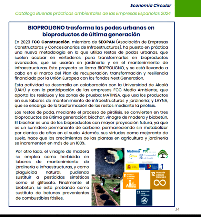 CatedraMedioAmb's tweet photo. Se ha publicado en el catálogo de buenas prácticas de la CEOE el proyecto #Bioproligno. (https://t.co/nPLkpj8j2F)
#Bioproligno
@CienciaGob
#ProyectosPRTR #PlanDeRecuperación
@UAHes
#GrupoLayna #fccmedioambiente #Matinsa https://t.co/rOp1sLl3o1