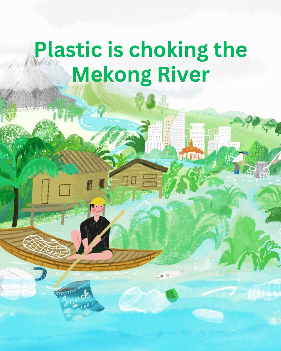 🐠In the downstream of the Mekong river, Vietnamese fisherfolks are abandoning fishing. For several years, their nets have been full of plastic.

Along the river, Mekong countries are struggling to cope. 

Read more: tinyurl.com/4dhv8767