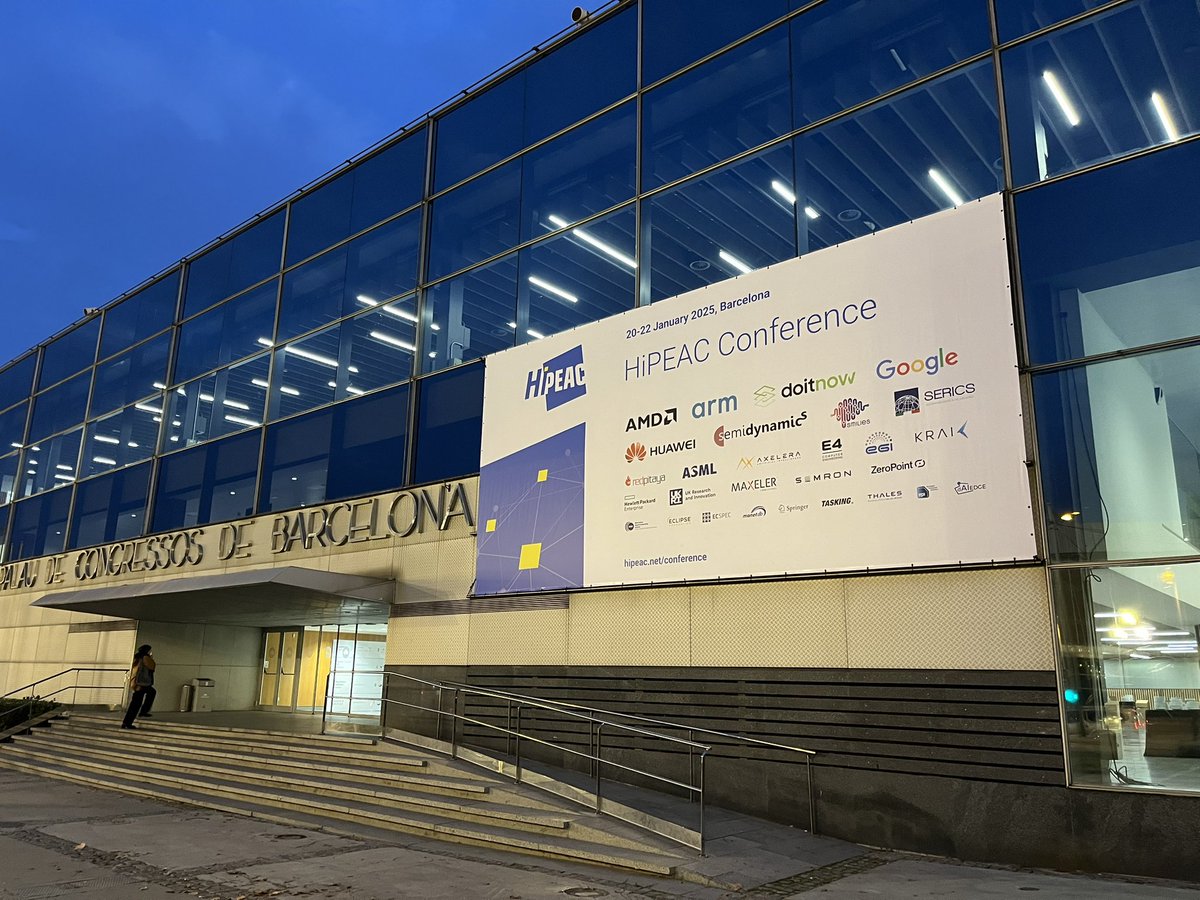 We are happy to be part of <a href="/hipeac/">HiPEAC</a> conference 2025. We will present our paper on DRAMPower 5 tomorrow in the #RAPIDO workshop.