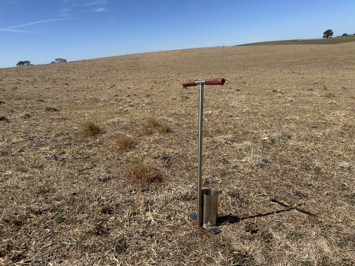Cracking day for soil testing ☀️ around the traps today. Probe going in easily in clean fallows like this. Testing helps us make more informed decisions around fertilisers and ameliorants with our clients. 
#GrowmoreAg