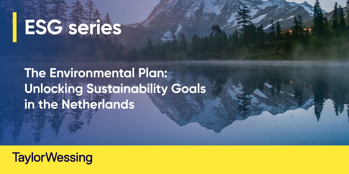 🌱 The Environmental Plan: Unlocking Sustainability Goals in the Netherlands 

In our latest ESG series post, we spotlight the Environmental and Planning Act as a powerful tool for driving sustainability in the built environment: bit.ly/3C5qzjz
