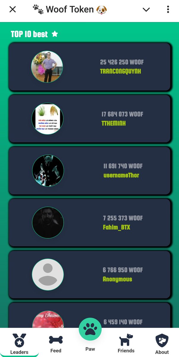 💥 Invite with your unique referral link;
🟢 get 2,000,000 $WOOF 
🟢 get 5 tickets 
🟢 earn 15% of their WOOF daily, they are working for you

💸  Also bonus for a friend 1,000,000 WOOF as a first gift

Play: t.me/woof_token_bot…

#hamster #Trumpcoin #Trump #Blum #taptoearn