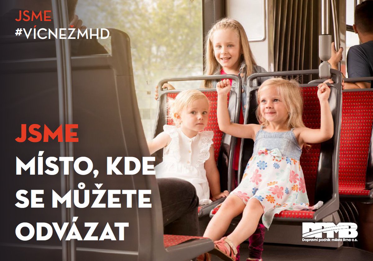 Ve vozech MHD můžete ode dneška vídat novou brandovou kampaň "Jsme více než MHD", která s nadsázkou ukazuje, že nejsme jen vozy a řidiči, ale daleko více. Více v tiskové zprávě: dpmb.cz/dpmb-spousti-n…