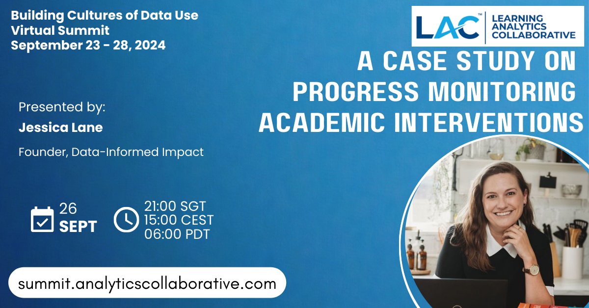 ConsilienceLrn's tweet image. In this replay of the #LACSummit session, Jessica Lane, founder Data-Informed Impact explores how she implemented a variety of #datacollection and #visualizationtools to streamline progress monitoring, data meetings, and decision-making processes.

Link - youtu.be/wVTLRHgCCtE?si…