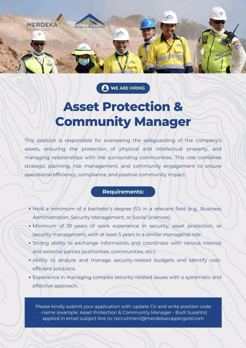 pparkrii's tweet image. #MDKA
#merdekacoppergold
#loker