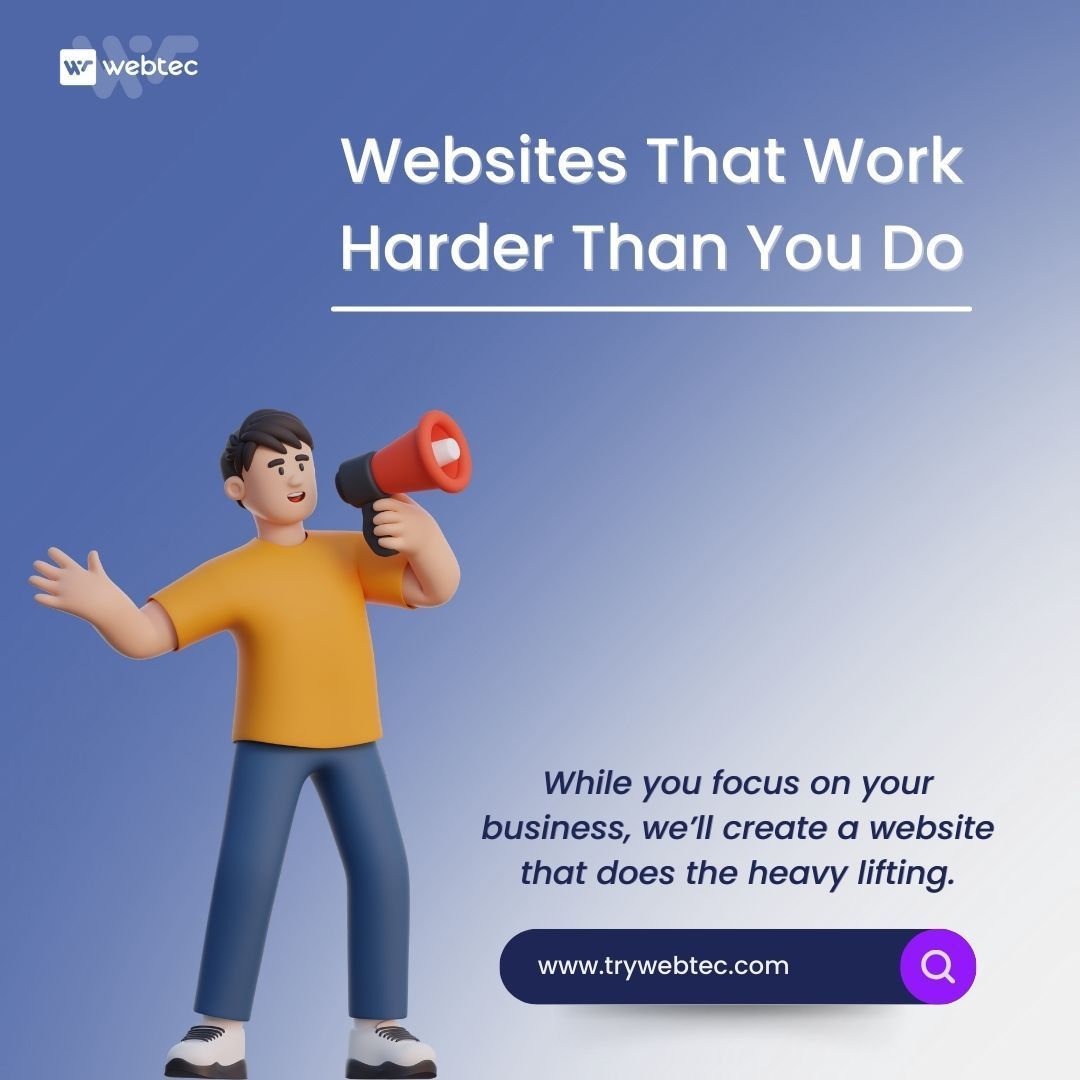 Webtecwebagency's tweet image. Websites that work harder than you do! 💻✨ At Webtec, we create websites that not only look great but drive results, improve user experience, and boost conversions. Let’s build a website that works for you!

#WebDesign #WebsiteDevelopment #DigitalSolutions #WebtecDesigns