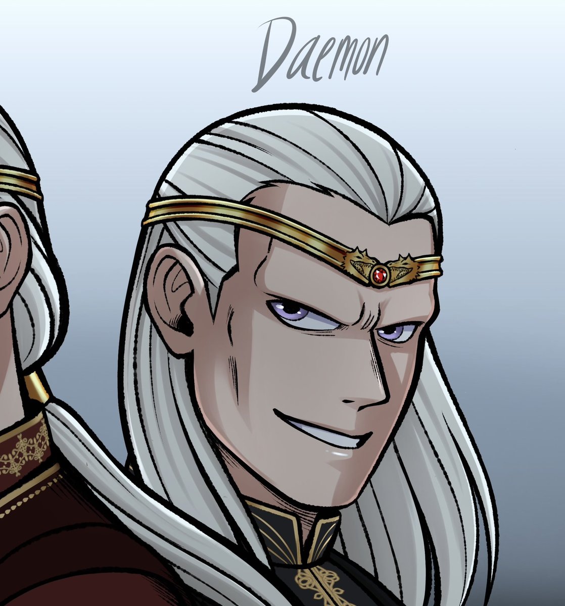 Ackerbangbang's tweet photo. Caraxes Riders with Caraxes Tiara 🐉🐉on whom it looks best? 👀 #HouseOfTheDragon #hotd #houseofthedragonfanart #hotdfanart https://t.co/c9VvsYkXg3