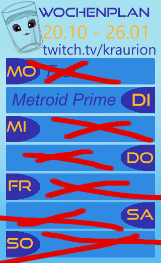 Neue Woche, neuer Plan, wenn auch etwas spät