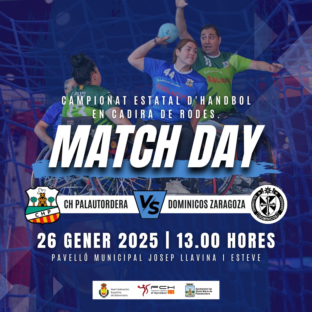 Una cita para anotar en la agenda. 1er partido del Campeonato Estatal de handbol en silla de ruedas.  

En Qinera estamos implicados con la salud y el deporte. Y muy felices de apoyar a este equipo.  

➡️ 26 enero a la 13:00h 
➡️ Pavelló Josep Llavina i Esteve
@Chpalau