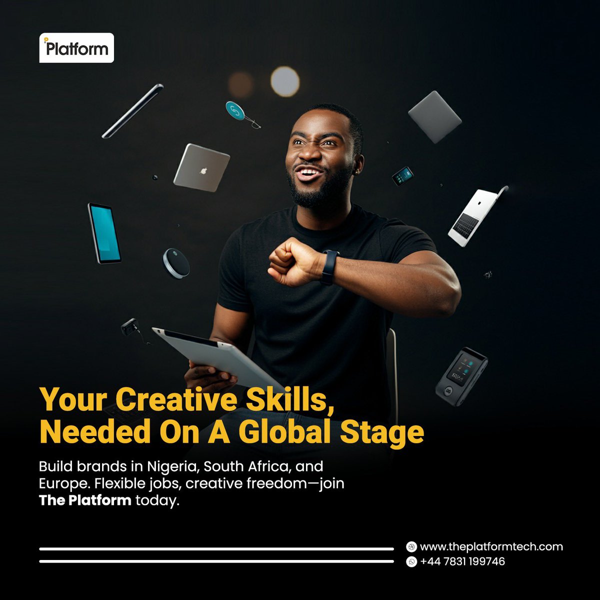 Theplatformtec's tweet photo. Your skills deserve a global stage!  Work with top brands in Nigeria, South Africa, and Europe on flexible terms.
✅ Guaranteed payment security.
✅ Access to premium international clients.
✅ Creative freedom to grow your career. Sign up today! 
 #GlobalOpportunities https://t.co/odiPQCcEEg