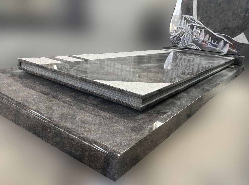 At #Jiahengstone, we take pride in creating timeless #memorials with exceptional craftsmanship. This heart-shaped #tombstone, featuring shadow carving, combines traditional design with modern precision.