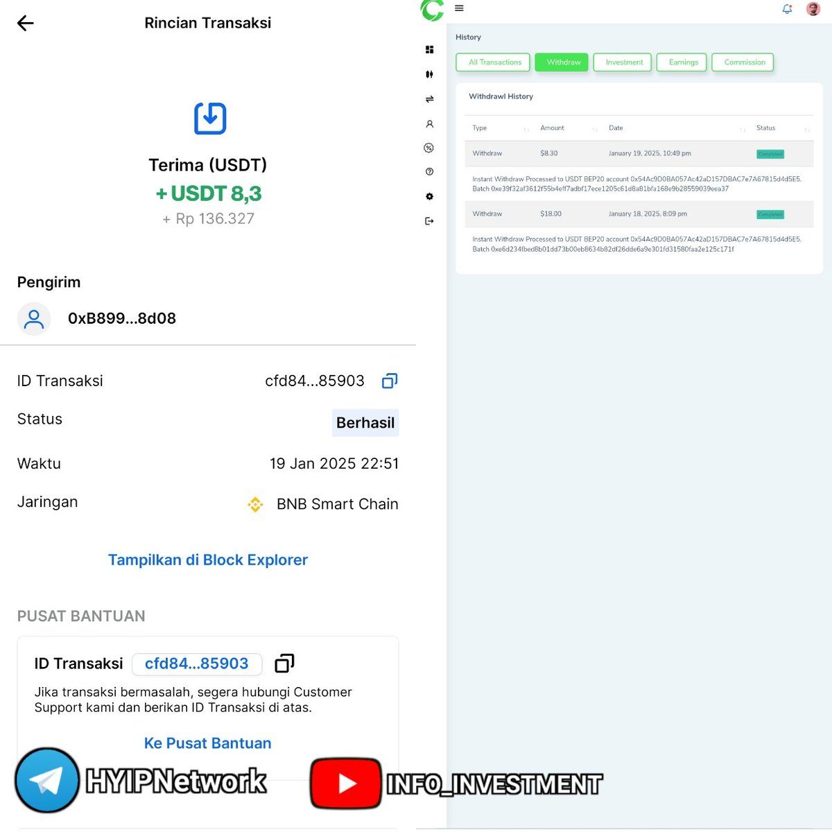 HYIP_Network's tweet photo. Mandatory deposit.
Minimum $10
Get 5% per day
Can use: TRX/USDT/BNB/ePayCore

Register: https://t.co/G99pHg3FNA

Gas while it's still new...
If you want cashback, request in the group👇
https://t.co/a44yrNMjfu

#investment https://t.co/AZzlHpG3xX