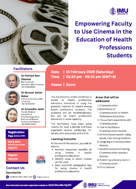 Online cinemeducation workshop