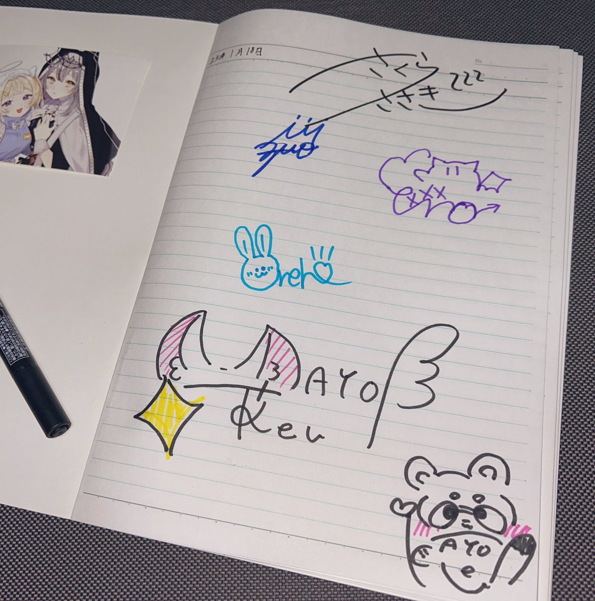 #Projection撮影会
ありがとうございました！お疲れ様でした

▼天才達のサイン✍️