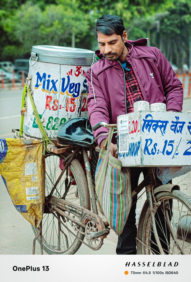 sharik_films's tweet photo. Rolling through the streets of Chandigarh, capturing the heart of everyday India with my OnePlus 13. The hustle, the flavors, the stories - all in a single frame.
#onepluslife #shotononeplus13 #ShotOnOnePlus
#india #streetphotography #hasselblad #madewithlightroom https://t.co/AbsfhefL3a