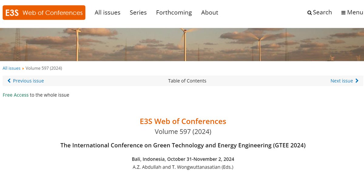 SASE_Official_'s tweet photo. We're��thrilled to share that GTEE2024 proceedings has been indexed by #Scopus 👏 
👉https://t.co/MOSg3Dj9x8
GTEE2025 is organized in Kuala Lumpur, Malaysia during Nov. 7-9, 2025! 🌏 
#conference #GreenTech #energy #kualalumpur #Malsysia #WasteWater #SustainableTech #climatechange https://t.co/noywNkjfFQ