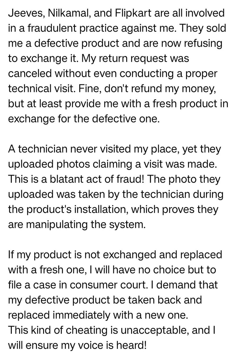 iRealKashif's tweet photo. @flipkartsupport @Flipkart #Jeeves #Nilkamal @ndtvindia https://t.co/Jl2O3dgEqs