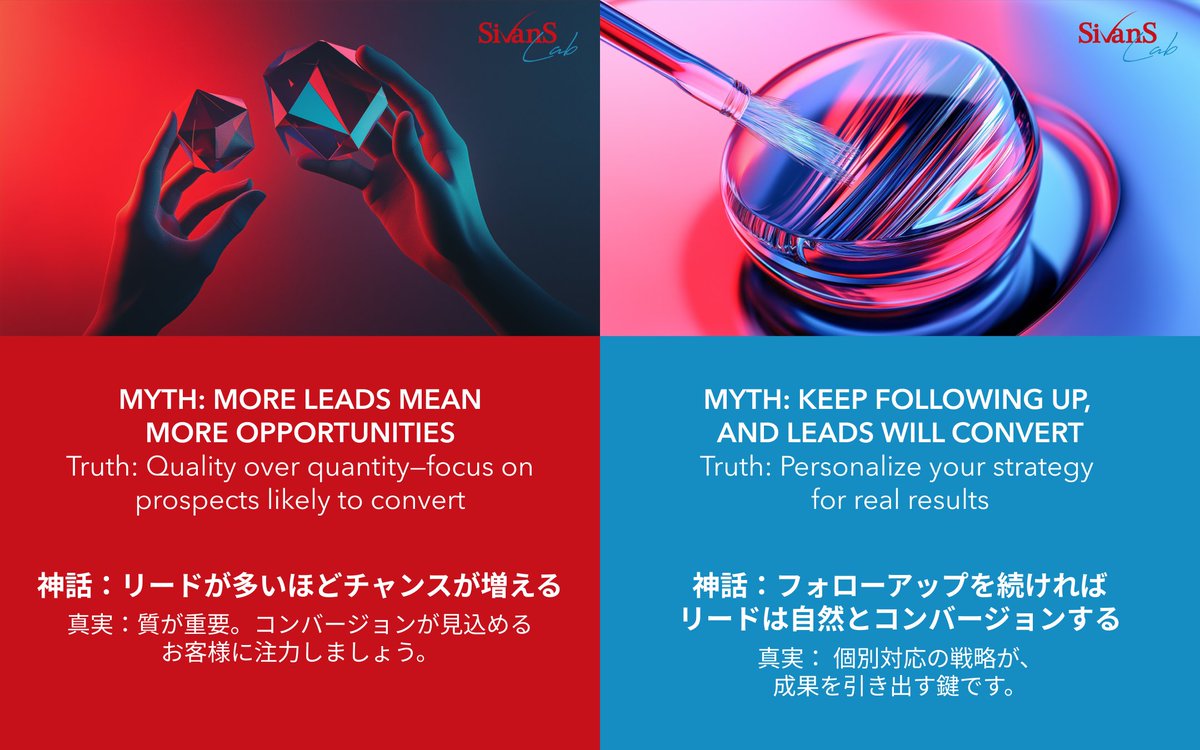 SivanSLab's tweet image. 🚀 (日本語↓) Struggling with sales development?🔍
If you&apos;re hitting roadblocks with lead generation or reaching key decision-makers, our targeted strategies can help. We’ll guide you in building an effective process to nurture leads and turn them into real results!