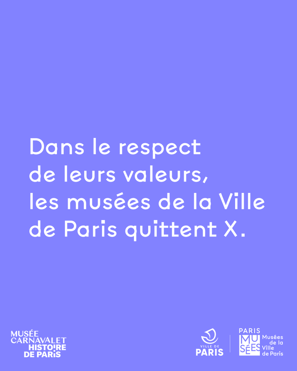 Le musée Carnavalet-Histoire de Paris n’est plus actif sur X.
Pour suivre nos actualités et continuer à échanger :
· Rendez-vous sur nos autres réseaux sociaux ;
· Inscrivez-vous à notre newsletter.
