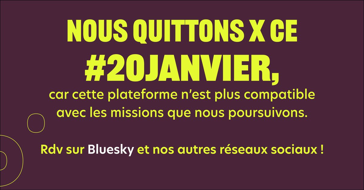 Humundi quitte X aujourd’hui.
Ce #20janvier, jour symbolique de l’investiture de Donald Trump, nous suspendons notre présence sur cette plateforme. Pourquoi ? Parce que X ne correspond plus à nos valeurs.
Rdv ici : bsky.app/profile/humund…
#helloquitteX #20janvier #justicesociale