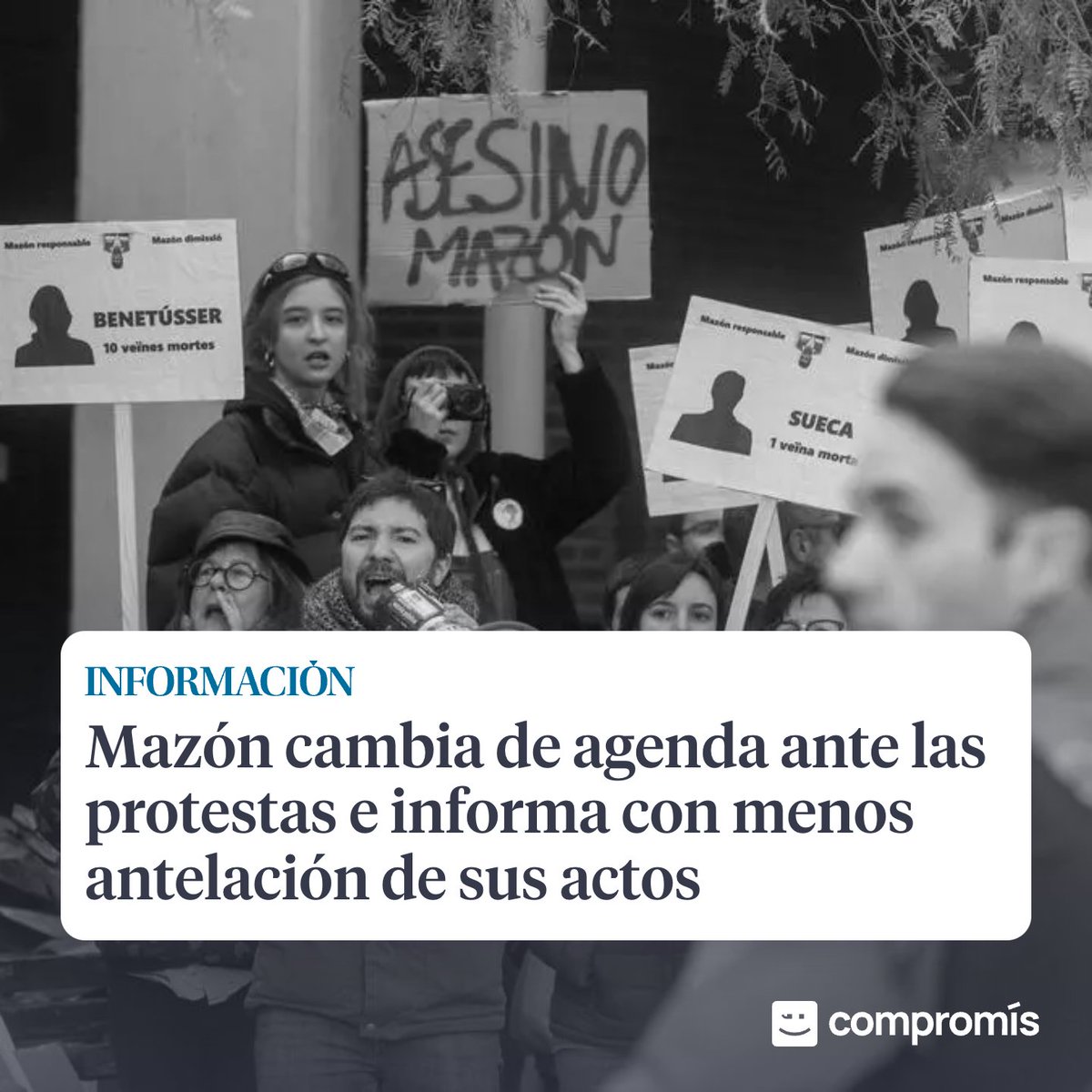 Un president que s'amaga del seu poble no pot continuar sent president.

Un president que abandona al seu poble ha de dimitir.