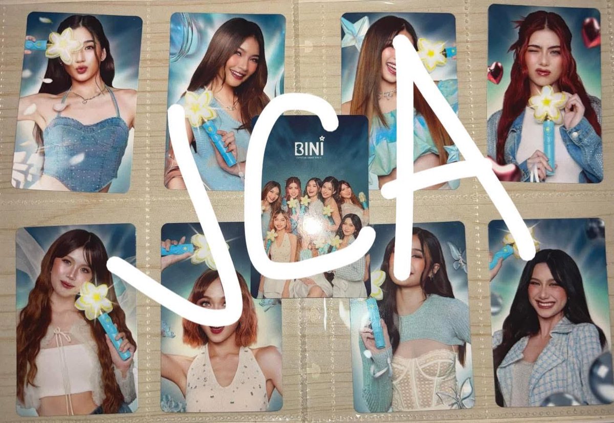 jcazxcv's tweet photo. For sale. Prio po yung set bibilhin

Modess 8/8 w/ OT8
Puregold 8/8 (missing Aiah, but have 2 Mikha)
Jollibini 16/16
Globe 8/8 w/ OT8
Lightstick with PC
Bini Set A 8/8
Bini Set B 8/8
Special PC (Aiah, Colet, Maloit, Stacey, Mikha)
Surf OT8 (landscape and portrait)
GBV PC 8/8 https://t.co/tZbtEaAqqp