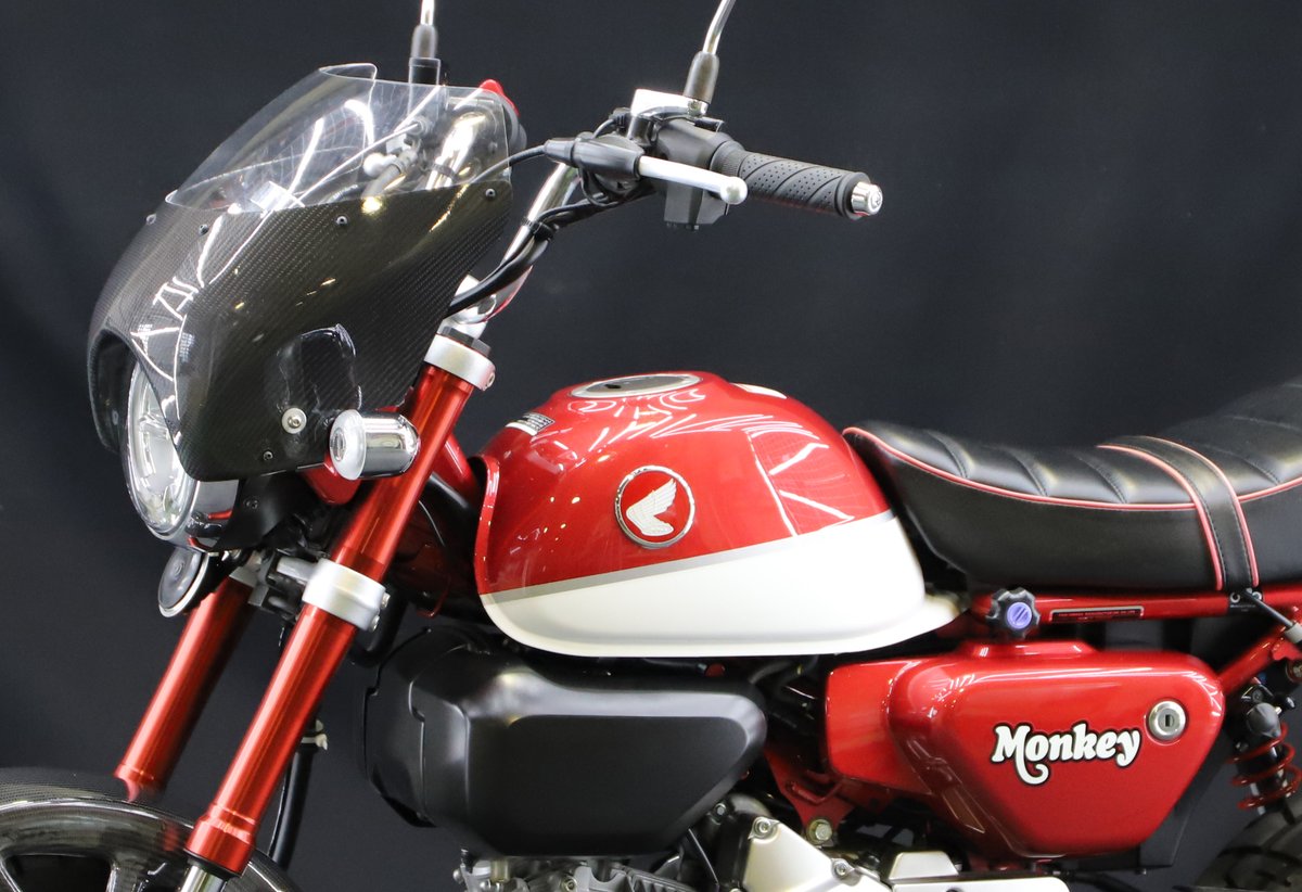 ATECH88R's tweet photo. 【HONDA (2018-) Monkey125】

こちらも本日よりご予約受付開始とさせて頂きます😌

【A-TECH Online Shop】
https://t.co/t2BZfwYH1U

ご予約はコチラより↑↑↑お願いします☺️

#Monkey125 #エーテック https://t.co/976bjKFeOP