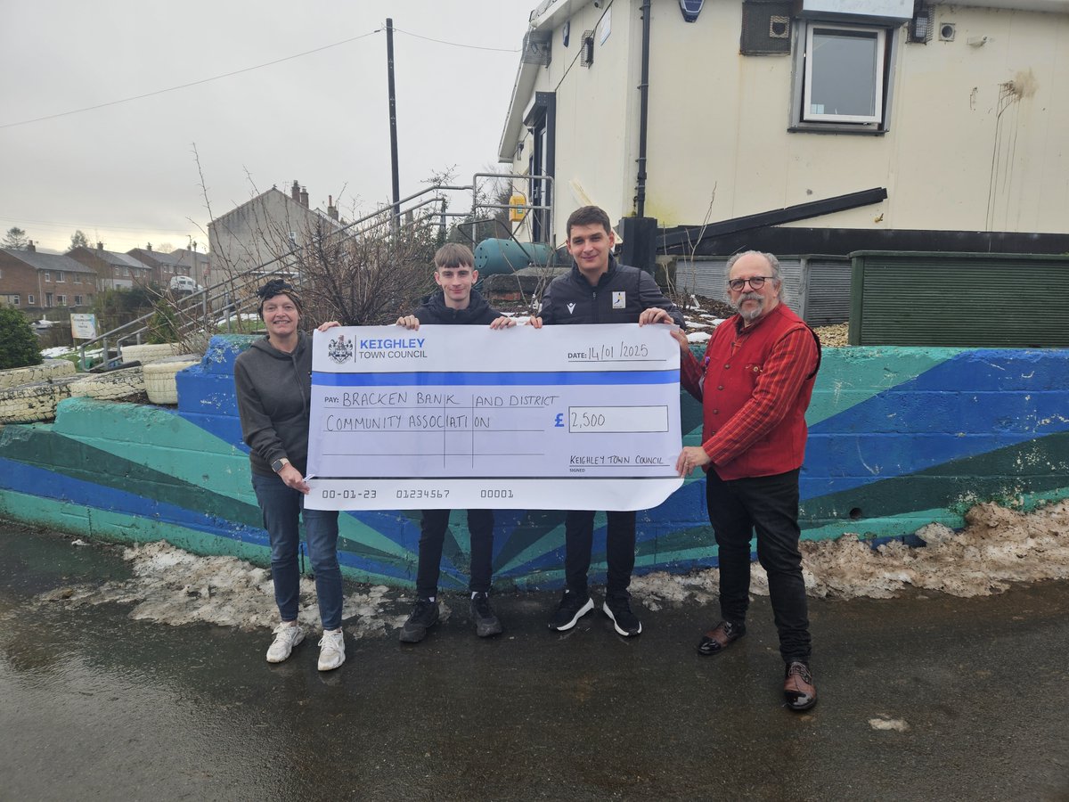 Keighley Town Council Youth Project Grant Awarded!
This week, we’re excited to announce a £2,500 grant to Bracken Bank Community Association for their inspiring Youth Fund Project.