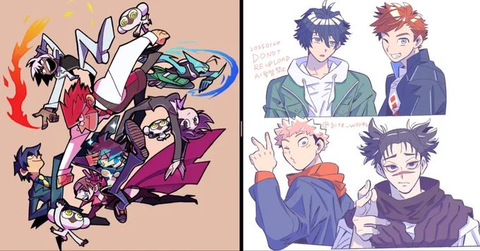 2015年←   →2025年
絵柄の系統が違いすぎてあんまり比較にならんけど、今は両方の絵柄で描けると考えると上達したといって良いのかもしれんね。それより血界戦線アニメ1期から10年の方が情報としてヤバすぎ…嘘でしょ… 
