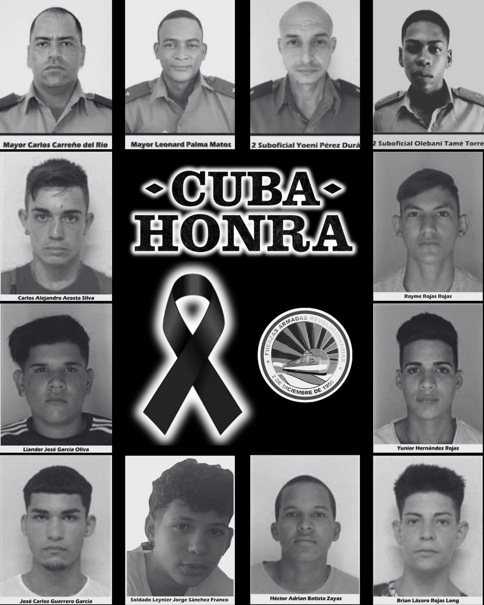 🇨🇺En horas de la mañana de hoy se rendirá Tributo a los trece combatientes caídos en el cumplimiento del deber. Fallecieron en el intento de sofocar un incendio en una obra que almacenaba material de guerra de la Región Militar de Holguín,en el Ejército Oriental 
#CubaHonra
#Cuba