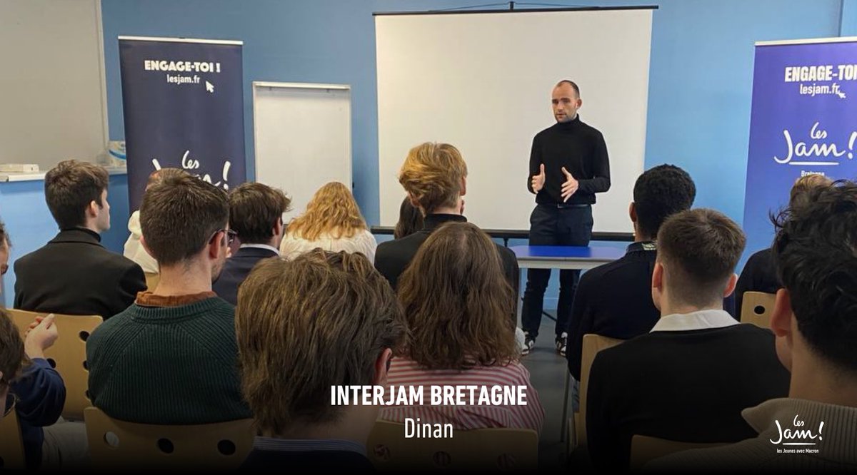 Les Jeunes avec Macron (@jeunesmacron) on Twitter photo Toujours sur le terrain !
De Chalon-sur-Saône à Dinan pour débattre, échanger et se former lors des InterJAM, pour faire campagne, pour Charlie ou pour participer aux États généraux de <a href="/Renaissance/">Renaissance</a> , les JAM sont mobilisés ! Toujours sur le terrain !
De Chalon-sur-Saône à Dinan pour débattre, échanger et se former lors des InterJAM, pour faire campagne, pour Charlie ou pour participer aux États généraux de <a href="/Renaissance/">Renaissance</a> , les JAM sont mobilisés !