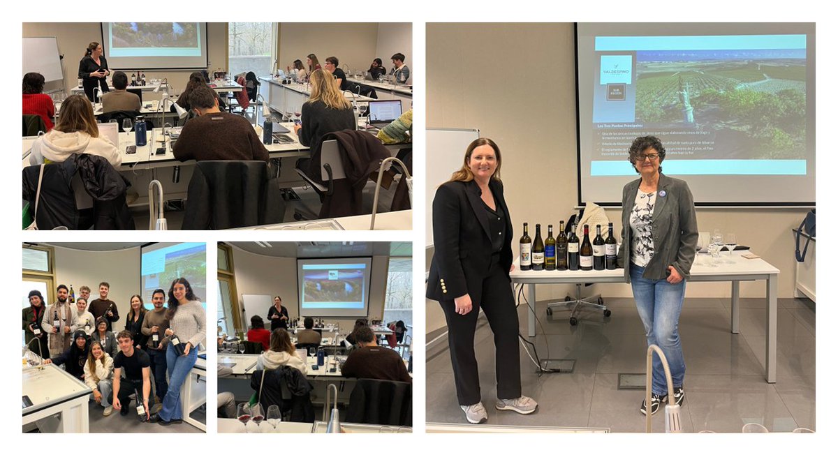 ¡Gracias a Marta Santander, 5ª Generación de <a href="/FincaValpiedra/">FincaValpiedra</a>  y <a href="/F_Montepedroso/">Finca Montepedroso</a>, por compartir sus conocimientos de los terruños GPE con los alumnos de grado del <a href="/bculinary/">BasqueCulinaryCenter</a> !