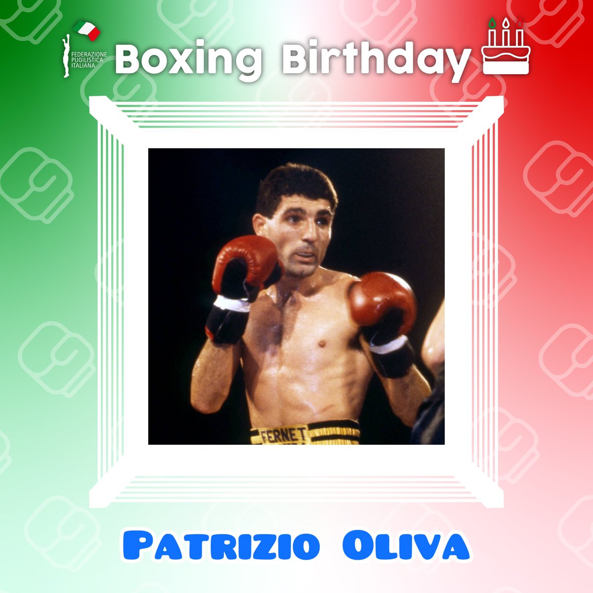 FPIBoxe's tweet photo. 🎁🥊#BoxingBirthday
🥳Tanti auguri
🎂 Buon Compleanno
🥊 All’oro olimpico #Mosca1980 e monumento della nostra Boxe
🥊 Patrizio Oliva
#Auguri #Compleanno #Boxer #Boxing #Fighter #Wishes #FightNews #Pugilato #itaboxing https://t.co/t3kUEePjnL