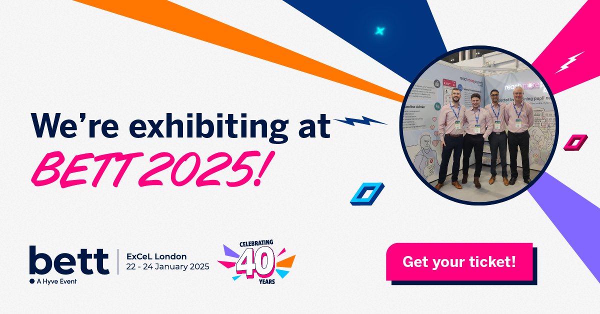 🎉 From Wednesday, catch us at Bett 2025! 🚀 Swing by stand SG58 to meet our team, you can't miss them they'll be in the pink shirts standing under the neon sign! We're ready to chat all things EdTech and innovation! 💡 
#Bett2025 #EdTech #ParentEngagement #SchoolCommunications