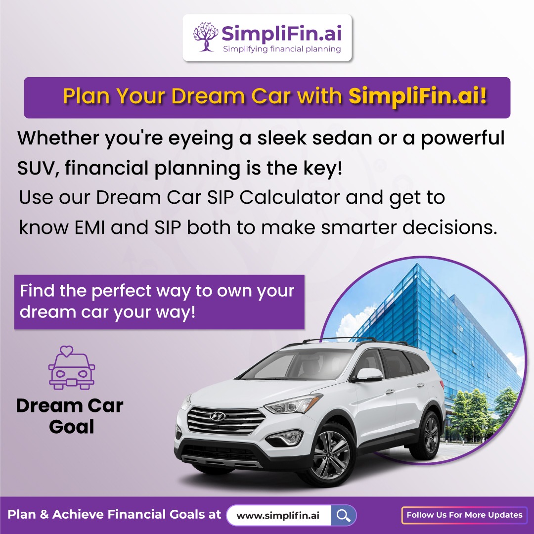 SimplifinAi's tweet photo. Dreaming of your perfect car? 🚗✨ With https://t.co/c0IcmmwJFz, financial planning makes it possible! 

🌐Website: https://t.co/jpo5oTEabQ
📧Email: support@simplifin.ai

#SimpliFin #DreamCarGoal  #MutualFunds #InvestSmart #SIP #FinancialFreedom #SmartSavings #DreamBig https://t.co/uLyrnYGWZg