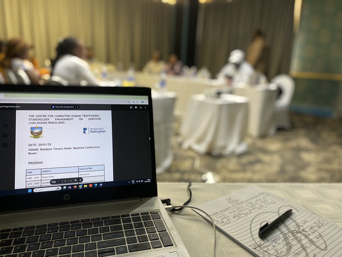 🚨Happening now, The Center For Combating Human Trafficking is having a stakeholder engagement on rebuilding livelihoods of survivors of #humantrafficking. Centering survivor voices &amp; expertise to #PreventRe-Trafficking and create lasting change.  <a href="/UoNSociology/">UoNSociology</a> <a href="/buseonline1/">Bindura University of Science Education</a>