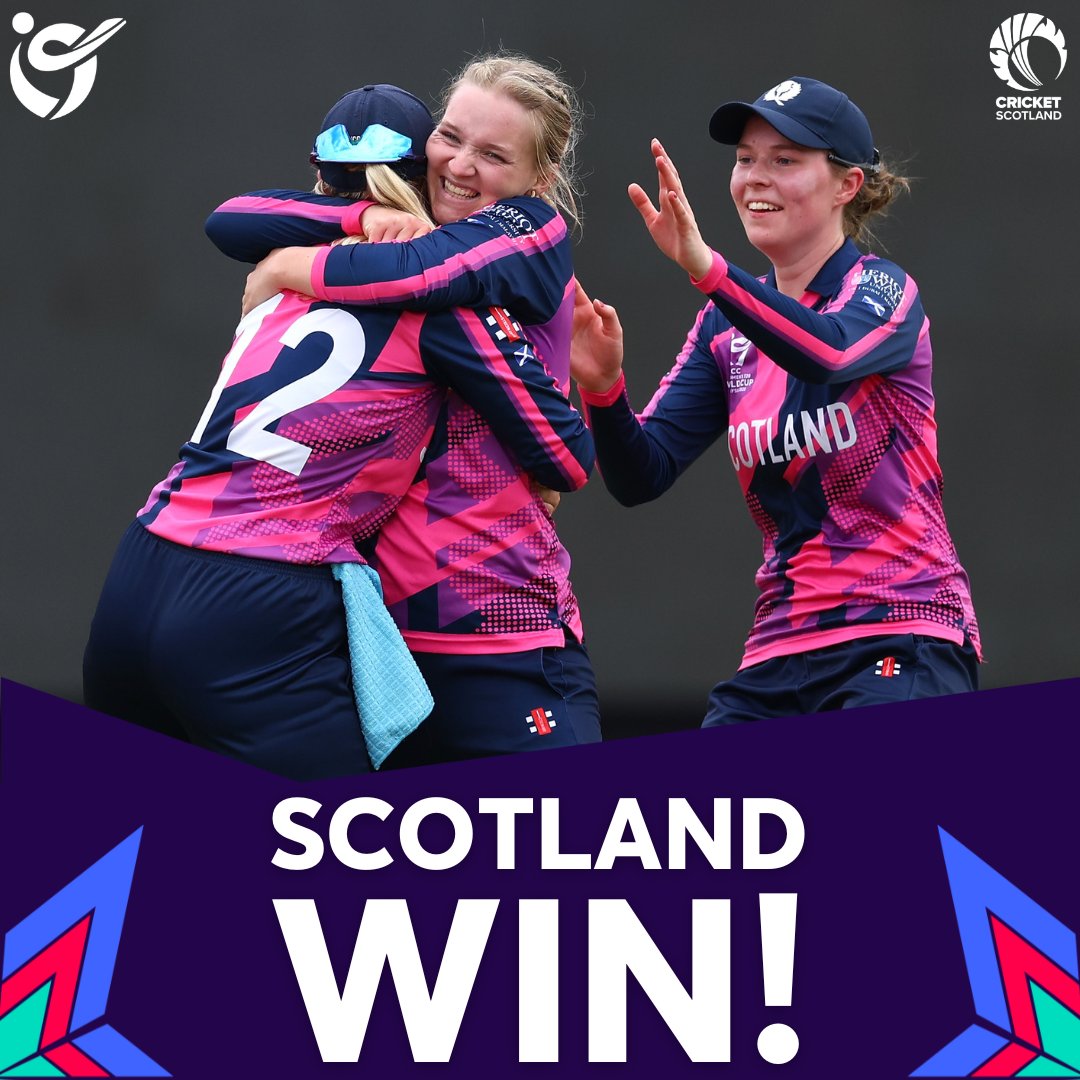 𝗦𝗖𝗢𝗧𝗟𝗔𝗡𝗗 𝗪𝗜𝗡!!!

We defeat Nepal by one wicket in a thriller!!! 🤩

#FollowScotland | #U19WorldCup