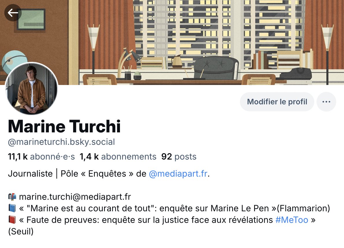 Le réseau <a href="/X/">X</a> est devenu une machine à désinformer, avec un algorithme qui amplifie les propos haineux et les fake news.

Désormais, je publierai sur #Bluesky et #Mastodon 👇

🦋marineturchi.bsky.social
🐘 piaille.fr/@marineturchi

#eXit #HelloQuitX <a href="/HelloQuitteX/">Escape-X FR</a> <a href="/Mediapart/">Mediapart</a>
