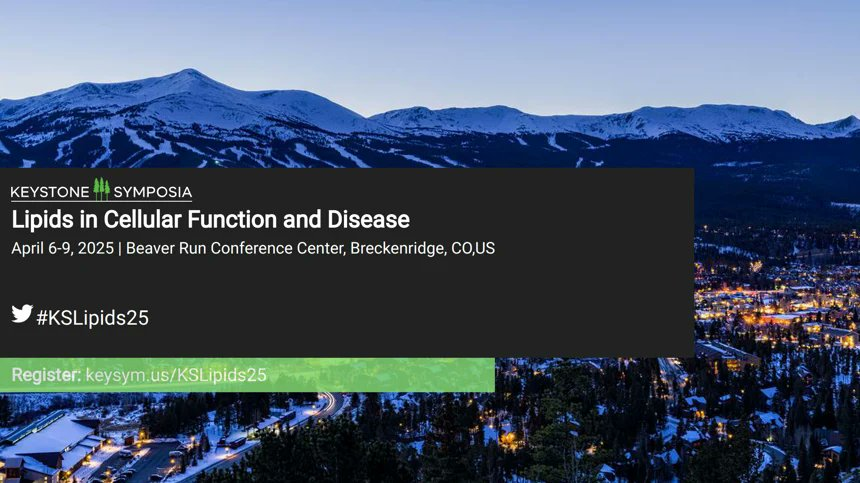 LIPID MAPS (@lipidmaps) on Twitter photo Short Talk Abstract Deadline: Tuesday 28th January 2025 - You can submit an abstract to be considered for a short talk at the <a href="/KeystoneSymp/">Keystone Symposia</a> Lipids in Cellular Function and Disease Meeting. For more information click the link: keystonesymposia.org/conferences/co… Short Talk Abstract Deadline: Tuesday 28th January 2025 - You can submit an abstract to be considered for a short talk at the <a href="/KeystoneSymp/">Keystone Symposia</a> Lipids in Cellular Function and Disease Meeting. For more information click the link: keystonesymposia.org/conferences/co…